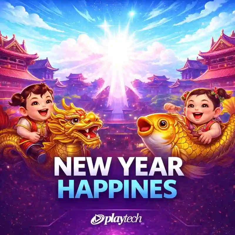 New Year Happiness slot game banner king club casino